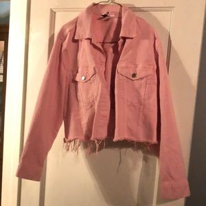 Pink jeans jacket